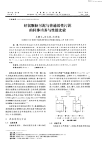 好氧颗粒污泥与普通活性污泥的同步培养与性能比较