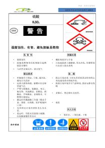 化学危险品安全说明书MSDS硫酸