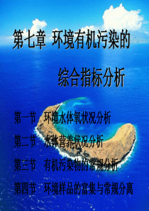 环境有机污染的综合指标分析