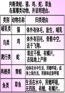 七年级科学无脊椎动物分类