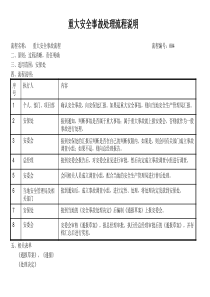 重大安全事故处理流程说明