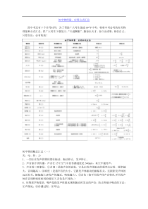 初中物理量、应用公式汇总