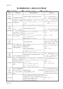 最新青少版新概念英语1A教学计划及日程安排