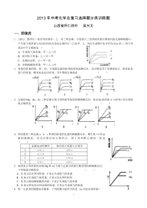 2013年中考化学总复习选择题训练