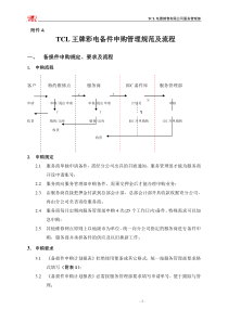 附件4－TCL王牌彩电备件申购管理规范及流程