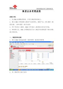 集团业务受理流程