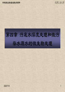 微生物污废水深度处理和微污染水源水的微生物处理