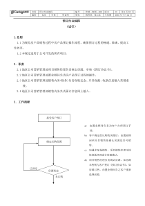 预订作业流程(签发)