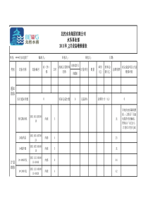 月份设备维修月报表新格式