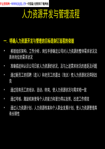 麦X锡－人力资源开发与管理流程ppt