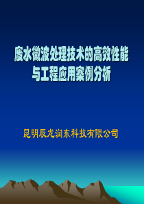 昆明辰龙润东废水微波处理技术