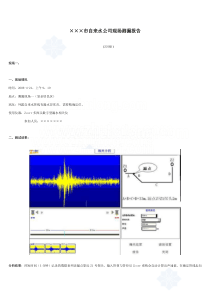 某市自来水公司现场测漏报告secret