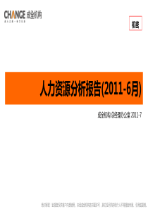 (成全机构)XXXX年6月人力资源分析报告XXXX0718