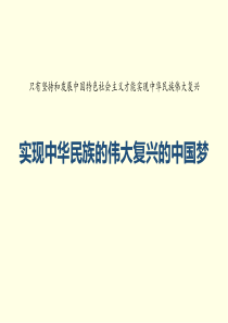 实现中华民族伟大复兴的中国梦