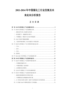 -X年中国煤化工行业发展及未来走向分析报告