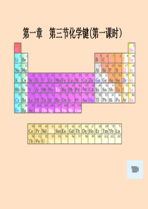 《化学键与化学反应》课件3-(鲁科版必修2)