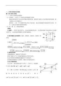 高中数学立体几何知识点归纳