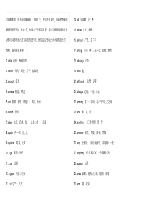 (完整版)初中中考高频英语单词