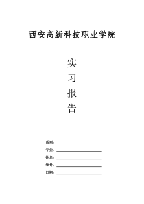 实习报告-空白表格