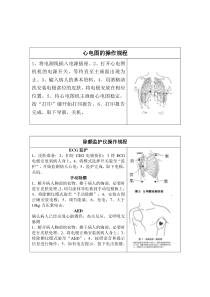 心电图的操作规程