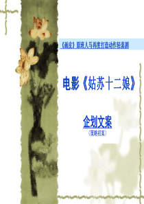 XXXX年电影《姑苏十二娘》企划文案