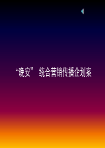 “晚安”统合营销传播企划案