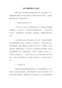 2009年镇政府综合工作总结