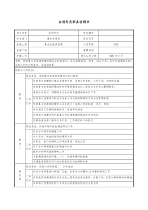 企划专员职务说明书