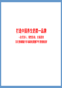 区域乳品企业年度营销战略规划