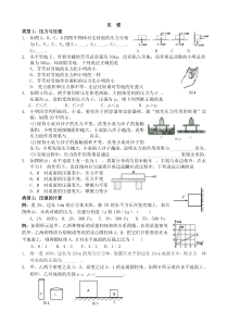 八年级下册压强题型整理