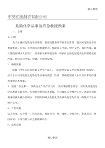 危险化学品事故应急预案