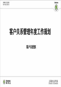 客户管理年度计划-客户管理年度计划