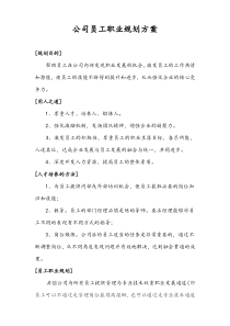 公司员工职业规划方案