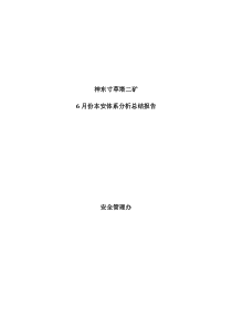 6月本安体系月度分析报告