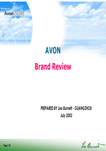 AVON品牌回顾(PPT68)(1)