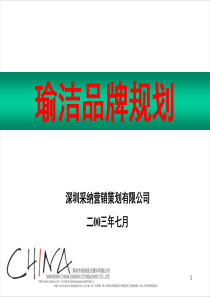 caina瑜洁品牌规划(1)