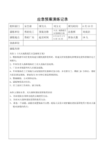 编号22另增演练记录台账