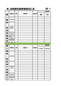 月度工作计划跟踪