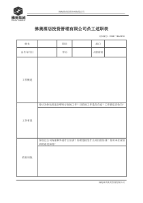 RLZY06员工述职表