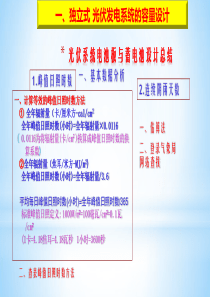 独立、并网光伏发电系统设计