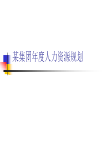 某集团年度人力资源规划(ppt 45)