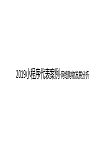 2019小程序代表案例-网络购物发展分析