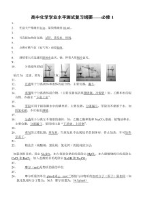 高中化学学业水平测试常考必背知识点798