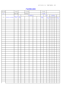 产品审核记录表