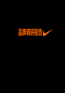 nike当季主题品牌调研