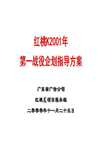 红桃K第一战役企划指导方案