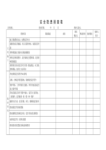 公路工程施工现场安全隐患排查表