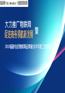 XXXX福建电信物联网品牌建设半年度工作思路（PPT56页）