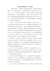 行政村专职指导员的个人工作总结