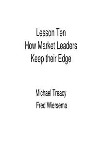 自考高级英语下Lesson-10-how-market-leaders-keep-their-egd